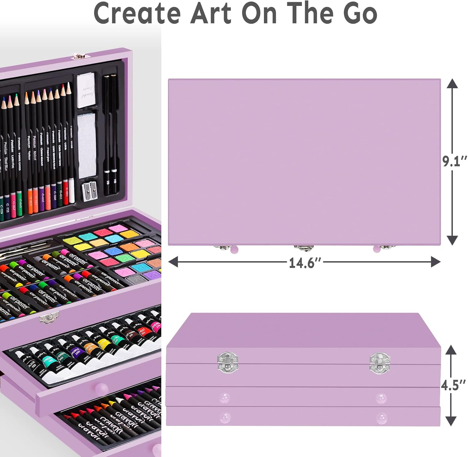 BLACK FRIDAY Sale Soon to be sold out💥💥💥 Buy 2 Get 1 Free 175 Piece Deluxe Art Set with 2 Drawing Pads