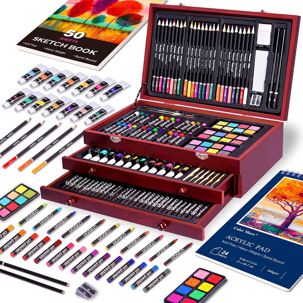 BLACK FRIDAY Sale Soon to be sold out💥💥💥 Buy 2 Get 1 Free 175 Piece Deluxe Art Set with 2 Drawing Pads