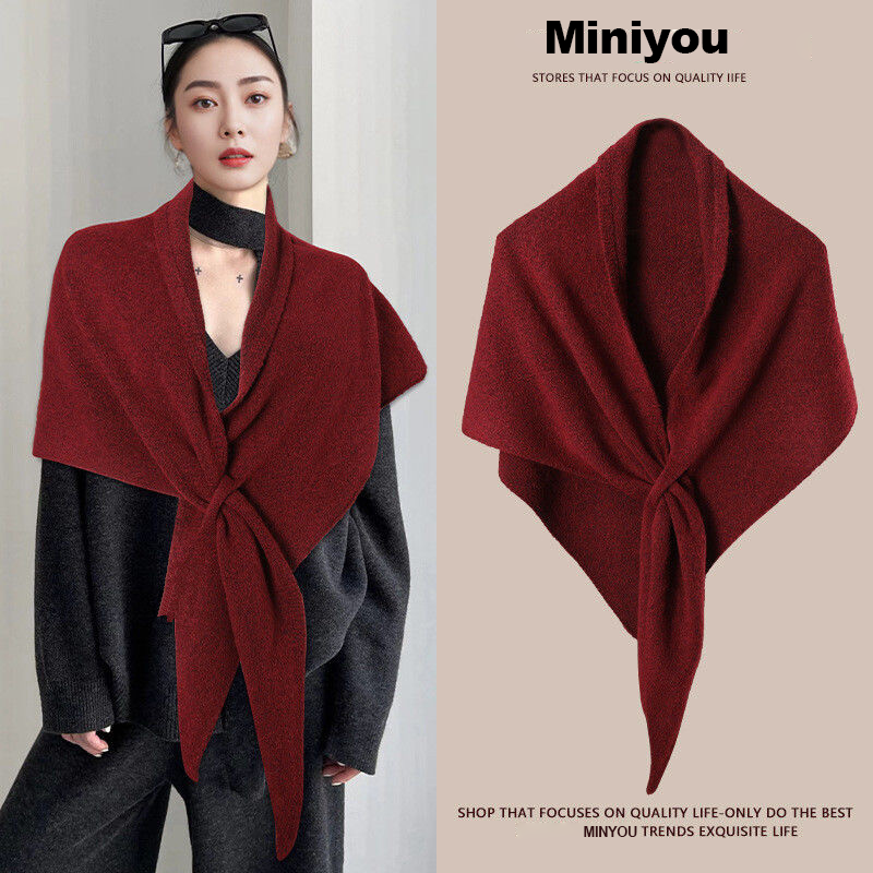 French Wool Triangle Shawl