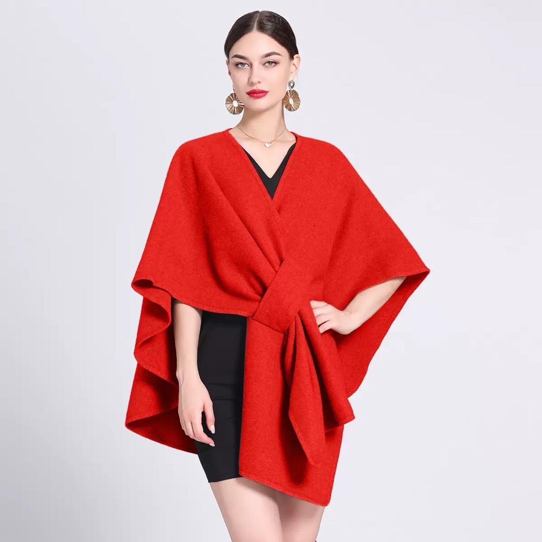 Women's Solid Color Cape Shawl